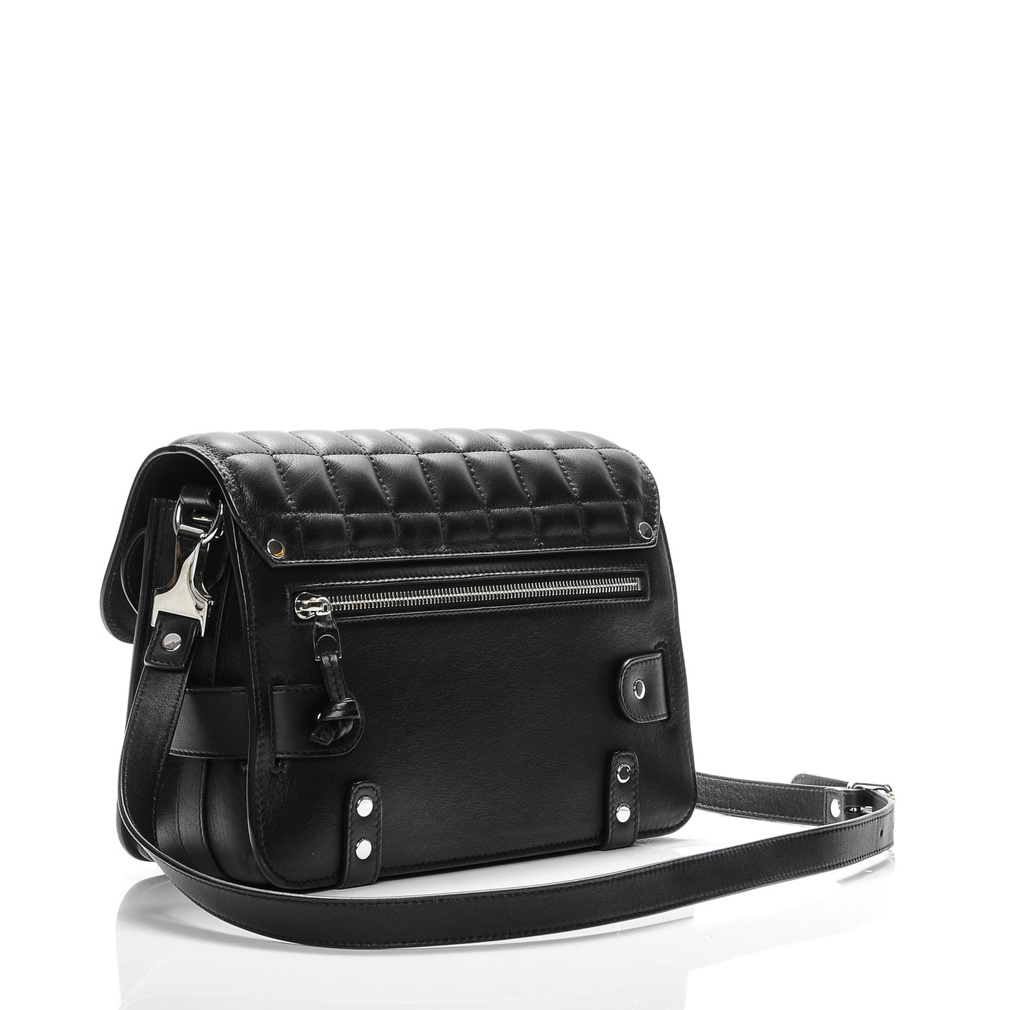 Lambskin Quilted PS11 Classic Shoulder Bag Black