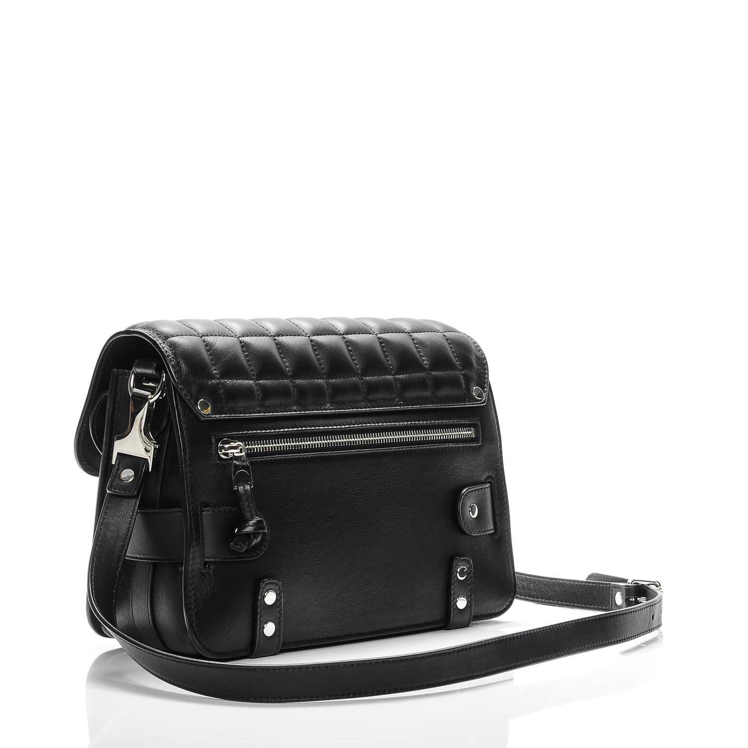 Proenza Schouler Lambskin Quilted PS11 Classic Shoulder Bag Black 3 of 8