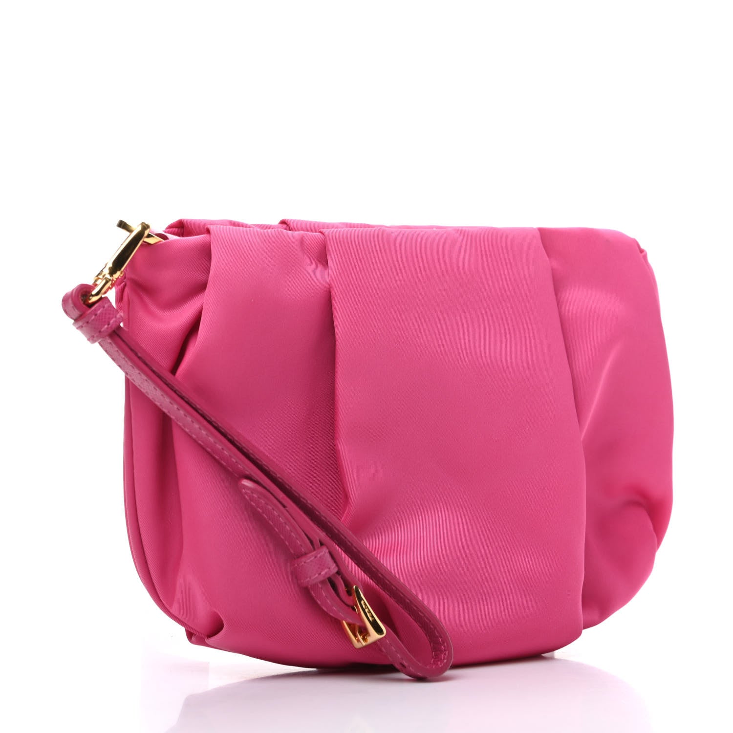 Prada Tessuto Nylon Wristlet Clutch Fuxia 3 of 10