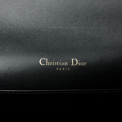 Christian Dior Lambskin Cannage Lady Dior Chain Wallet Black 7 of 14