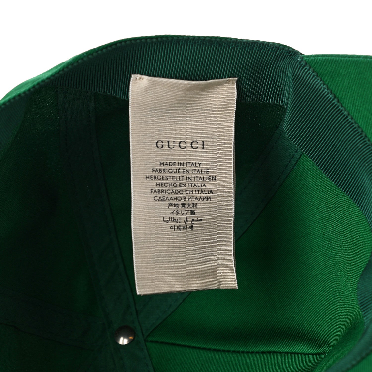 Gucci Cotton 100 Print Baseball Cap L Green 6 of 7
