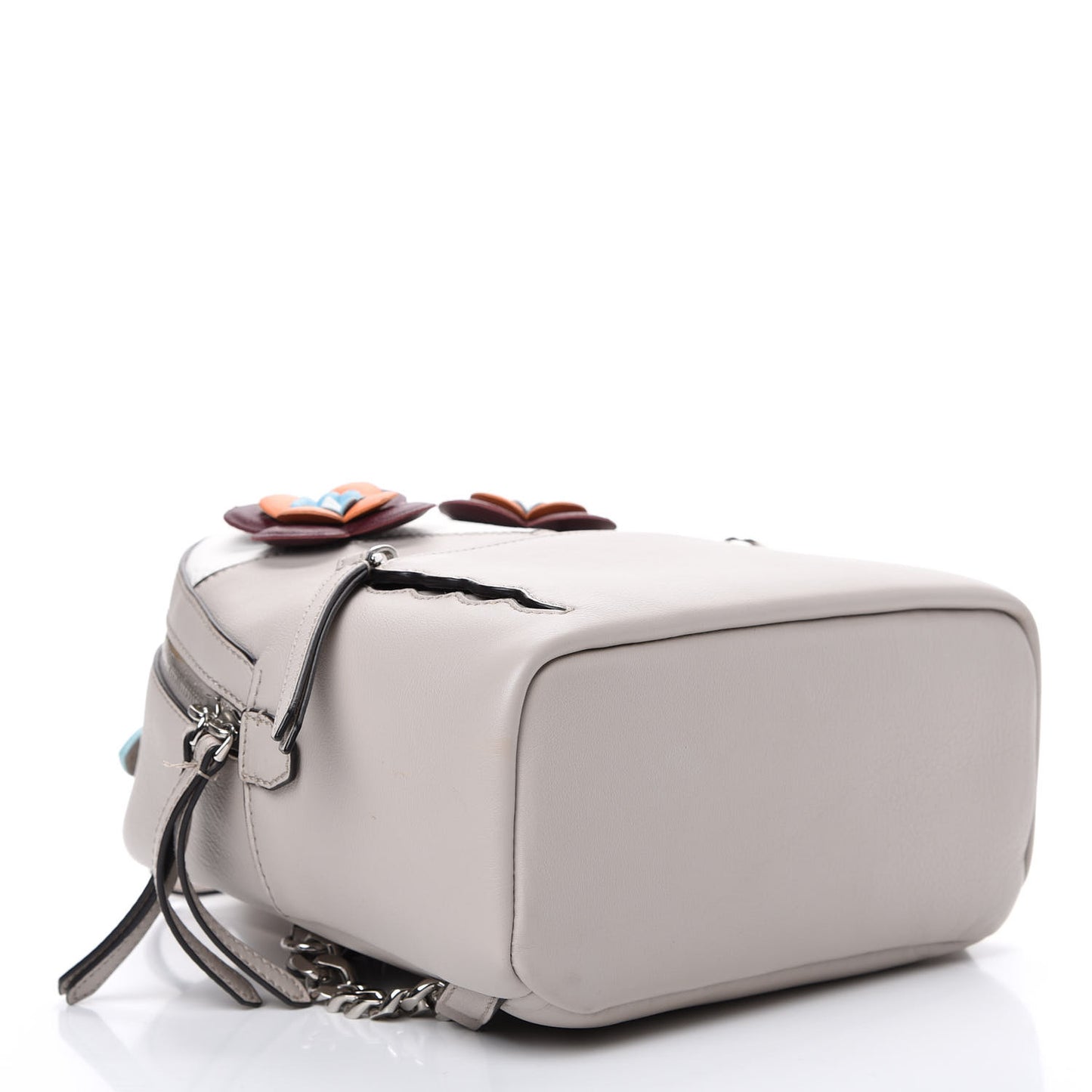 Vitello Dolce Floral Eyes Mini Backpack Grigio Polvere Multicolor