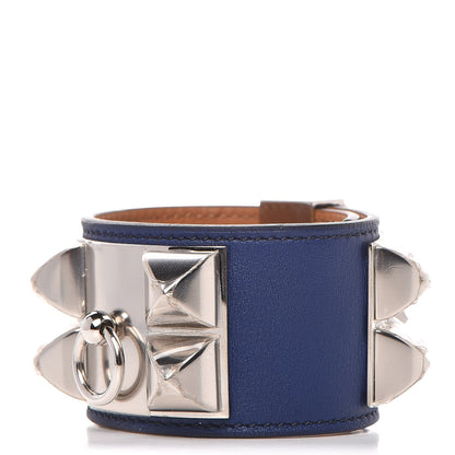 Hermes Swift Collier de Chien CDC Bracelet S Bleu Saphir 1 of 13