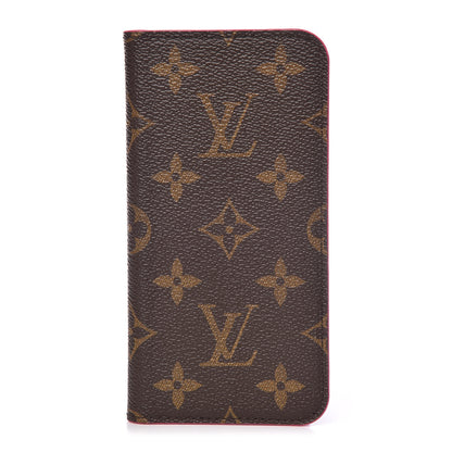 Louis Vuitton Monogram iPhone X Folio Case Rose Pop 1 of 7