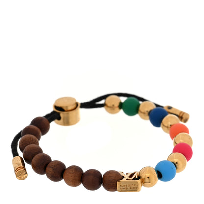 Louis Vuitton Wood Resin Metal Surfin Beads Bracelet Multicolor 1 of 4