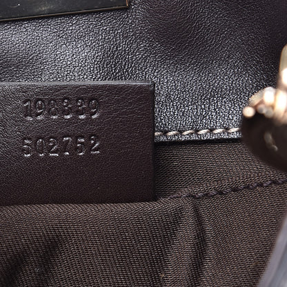 Gucci Monogram Mini Indy Top Handle Bag Dark Brown 7 of 9