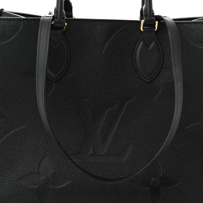 Louis Vuitton Empreinte Monogram Giant OnTheGo MM Black 7 of 9