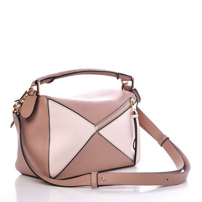 Loewe Calfskin Suede Small Puzzle Bag Blush 3 of 7