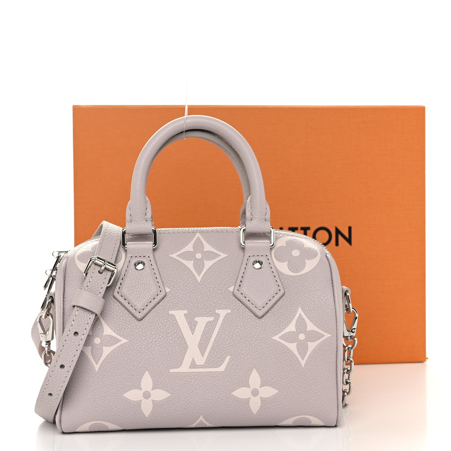 Louis Vuitton Empreinte Monogram Giant Speedy Bandouliere 20 Quartz 10 of 10