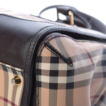 Burberry Haymarket Check Small Gladstone Chocolate 14 of 20