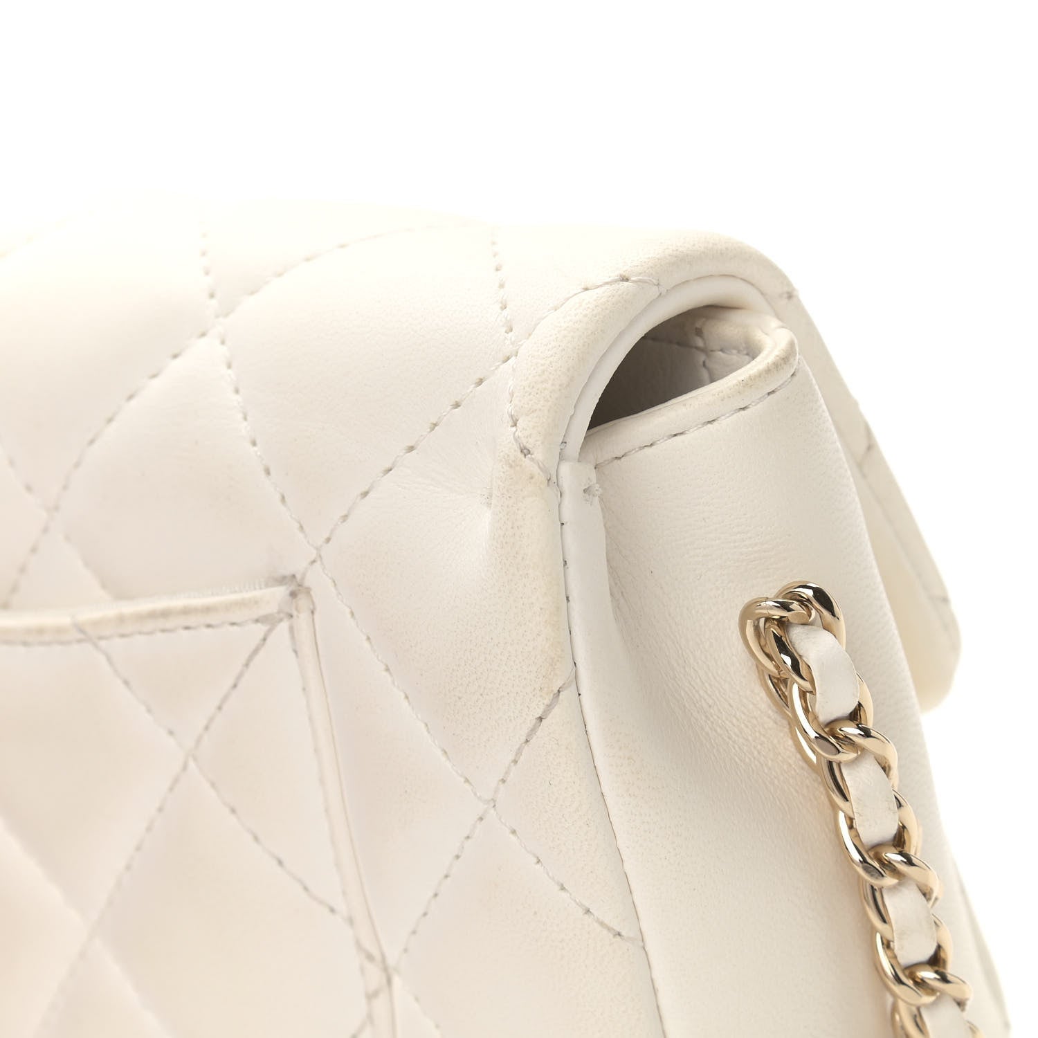 Chanel Lambskin Quilted Mini My Precious Flap White 11 of 17