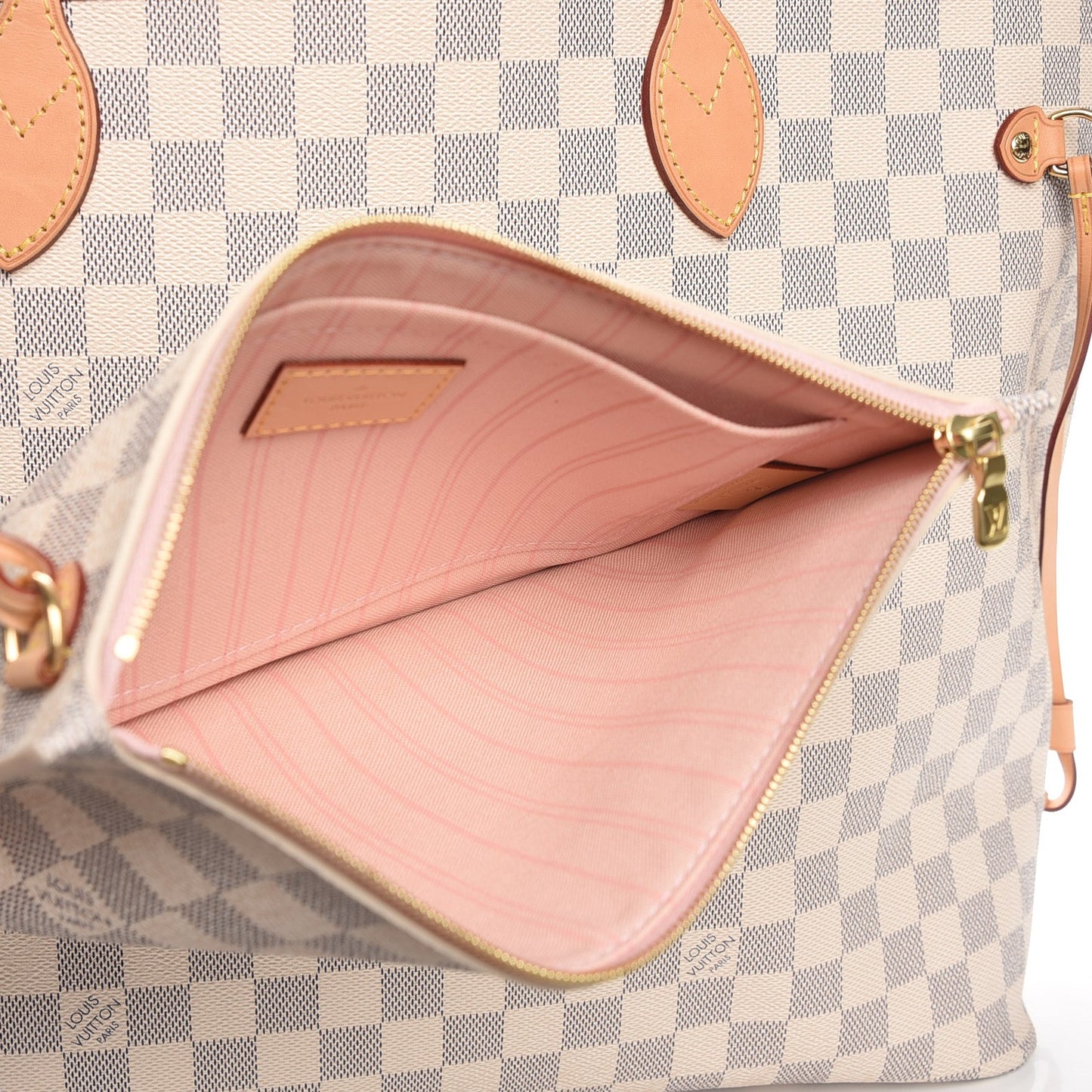 Damier Azur Neo Neverfull GM Rose Ballerine