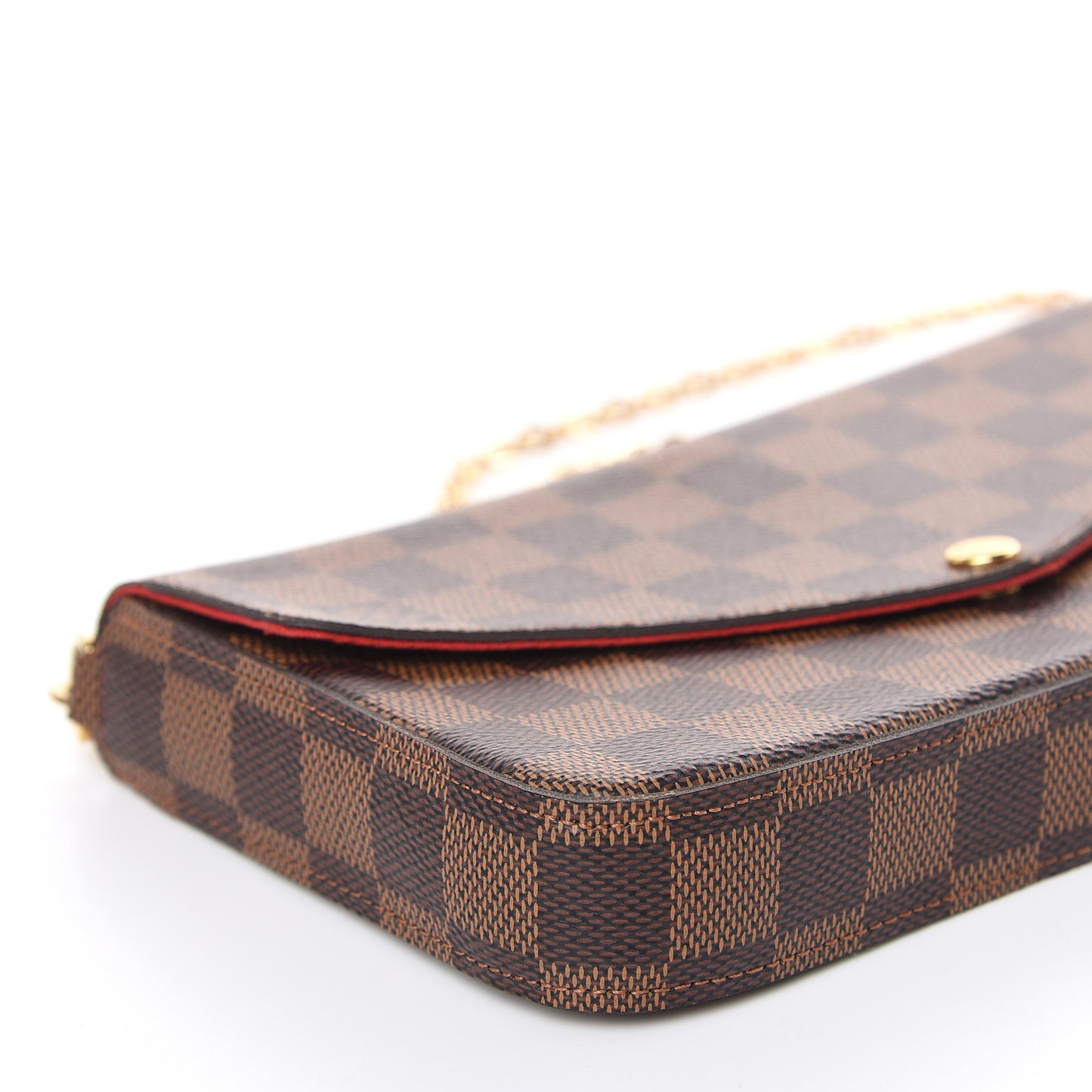 Damier Ebene Pochette Felicie Chain Wallet
