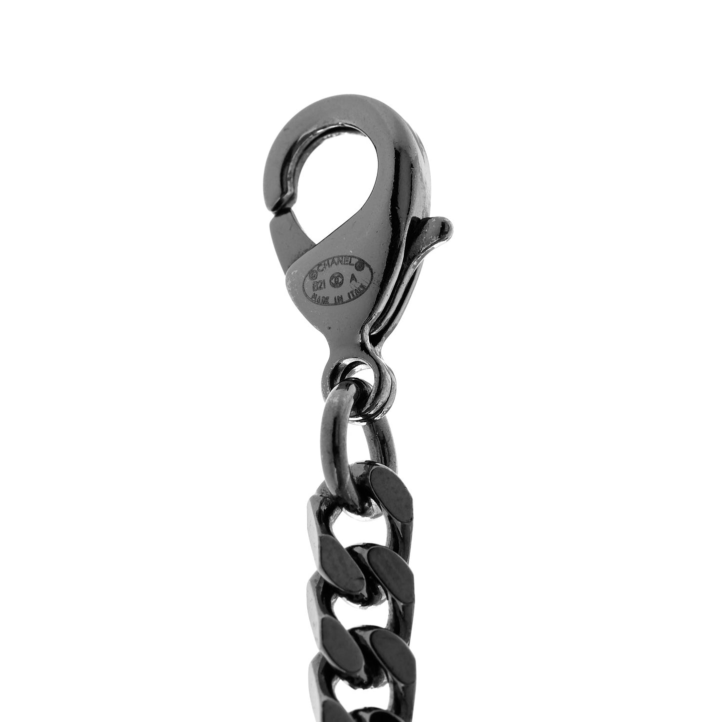 Ruthenium Crystal CC Bracelet Silver