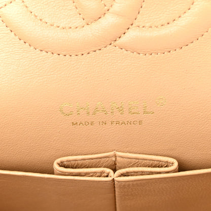 Chanel Caviar Quilted Medium Double Flap Beige 6 of 10