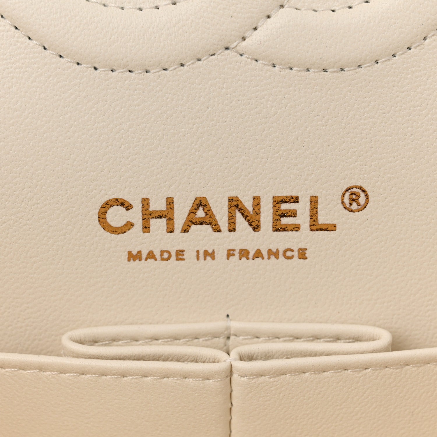 Chanel Caviar Quilted Medium Double Flap White 6 of 10