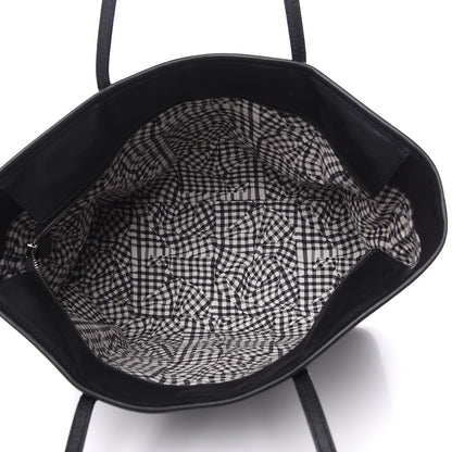 MCM Visetos Medium Anya Zip Top Shopper Tote Black 4 of 11