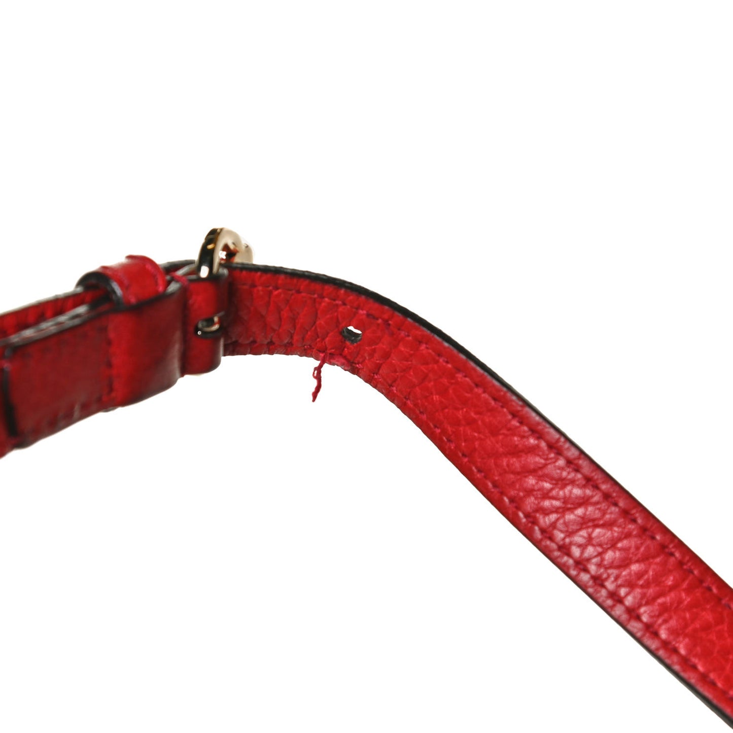 Pebbled Calfskin Small Soho Disco Bag Tabasco Red