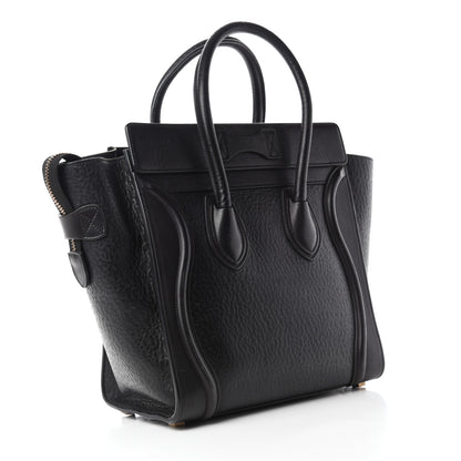 Celine Astrakhan Micro Luggage Black 3 of 10