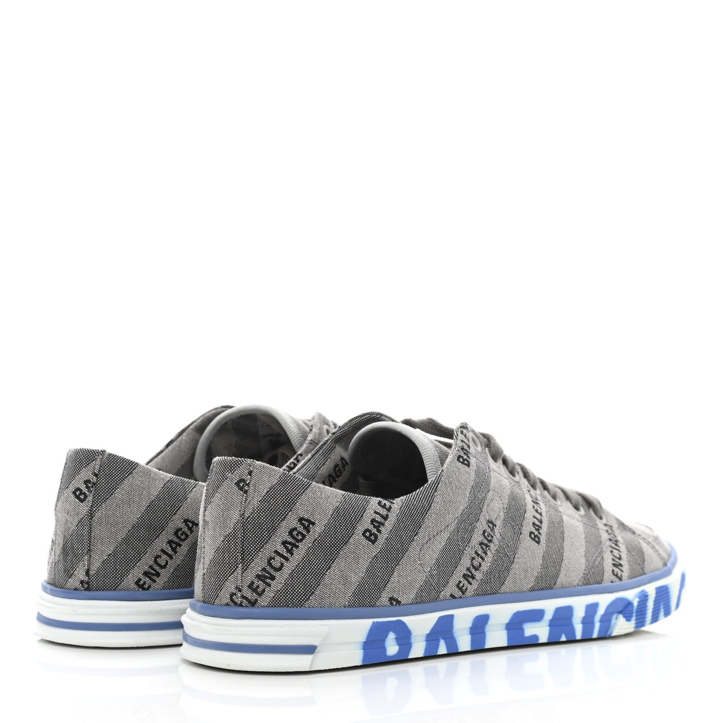 Canvas Jacquard Diagonal Allover Logo Womens Match Graffiti Sneakers 40 Grey