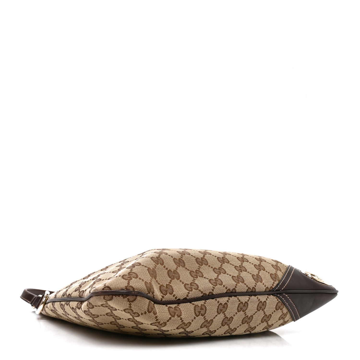 Gucci Monogram Medium New Britt Hobo Dark Brown 3 of 9