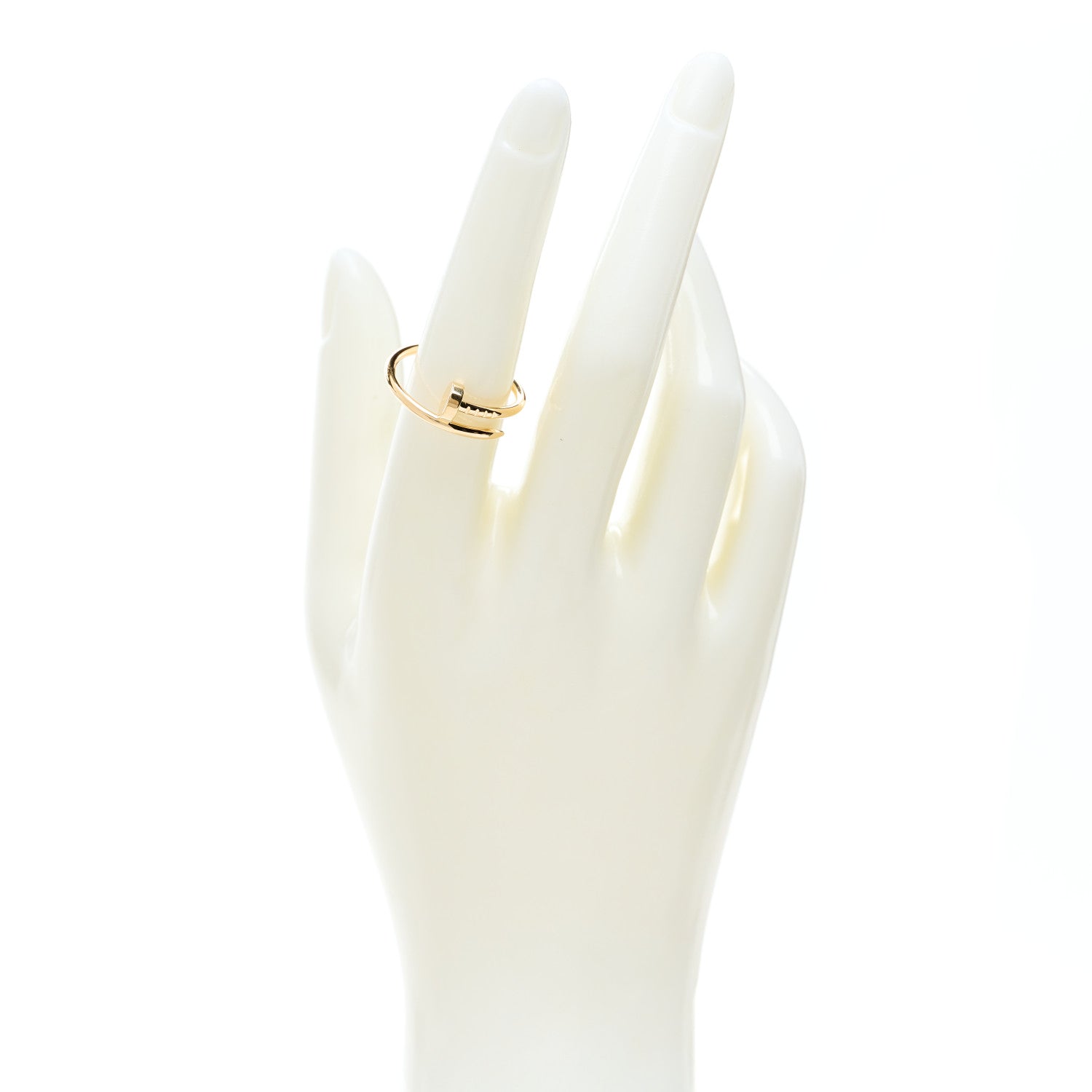 Cartier 18K Yellow Gold Small Juste Un Clou Ring 55 7.25 2 of 5