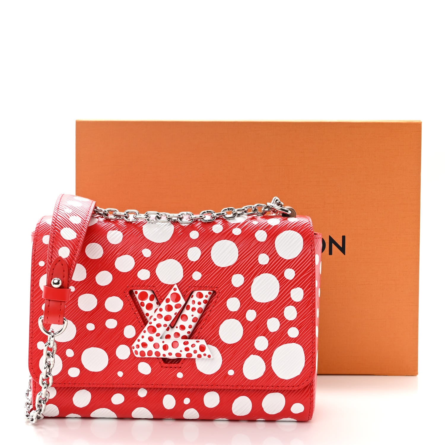 Louis Vuitton LV X YK Epi Infinity Dots Twist Shoulder Bag MM Red 12 of 12