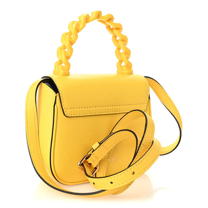 Versace Grained Calfskin Mini La Medusa Bag Yellow 3 of 9