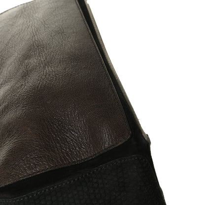Saint Laurent Calfskin Lizard Embossed Medium Muse Two Brown 32 of 36
