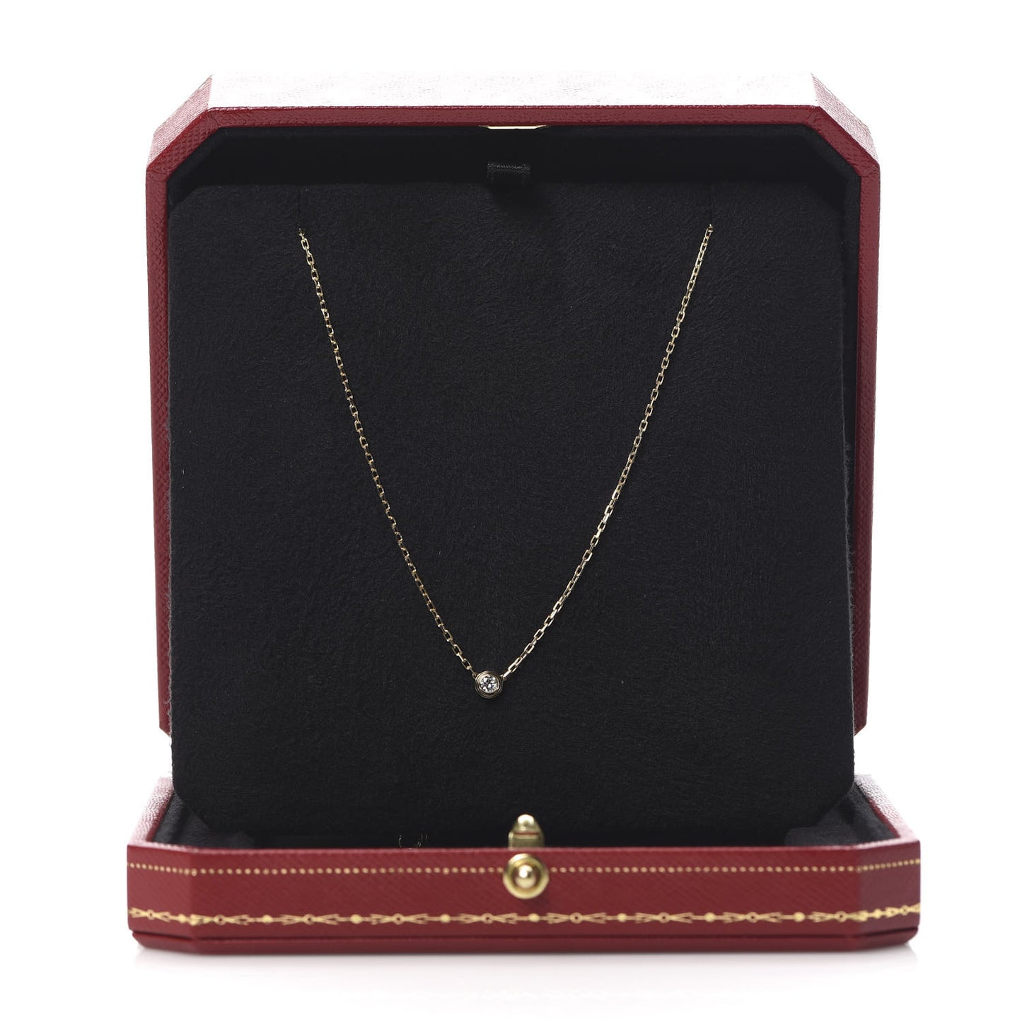 18K Yellow Gold Diamond SM D'Amour Pendant Necklace