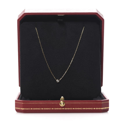 Cartier 18K Yellow Gold Diamond SM D'Amour Pendant Necklace 6 of 7