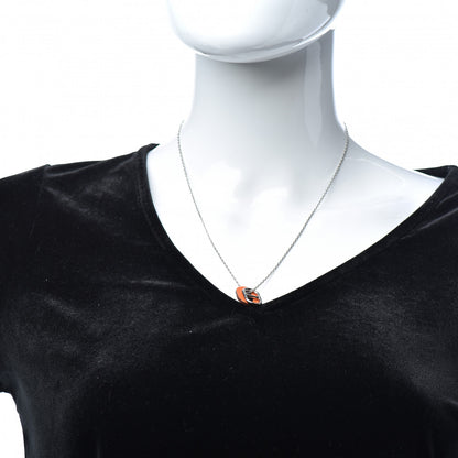 Hermes Swift O'Maillon Pendant Necklace Orange 2 of 5