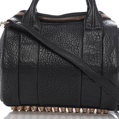 Alexander Wang Pebbled Lambskin Rockie Black Rose Gold Hardware 9 of 9