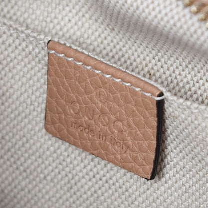 Gucci Pebbled Calfskin Small Soho Disco Bag Camelia 8 of 9