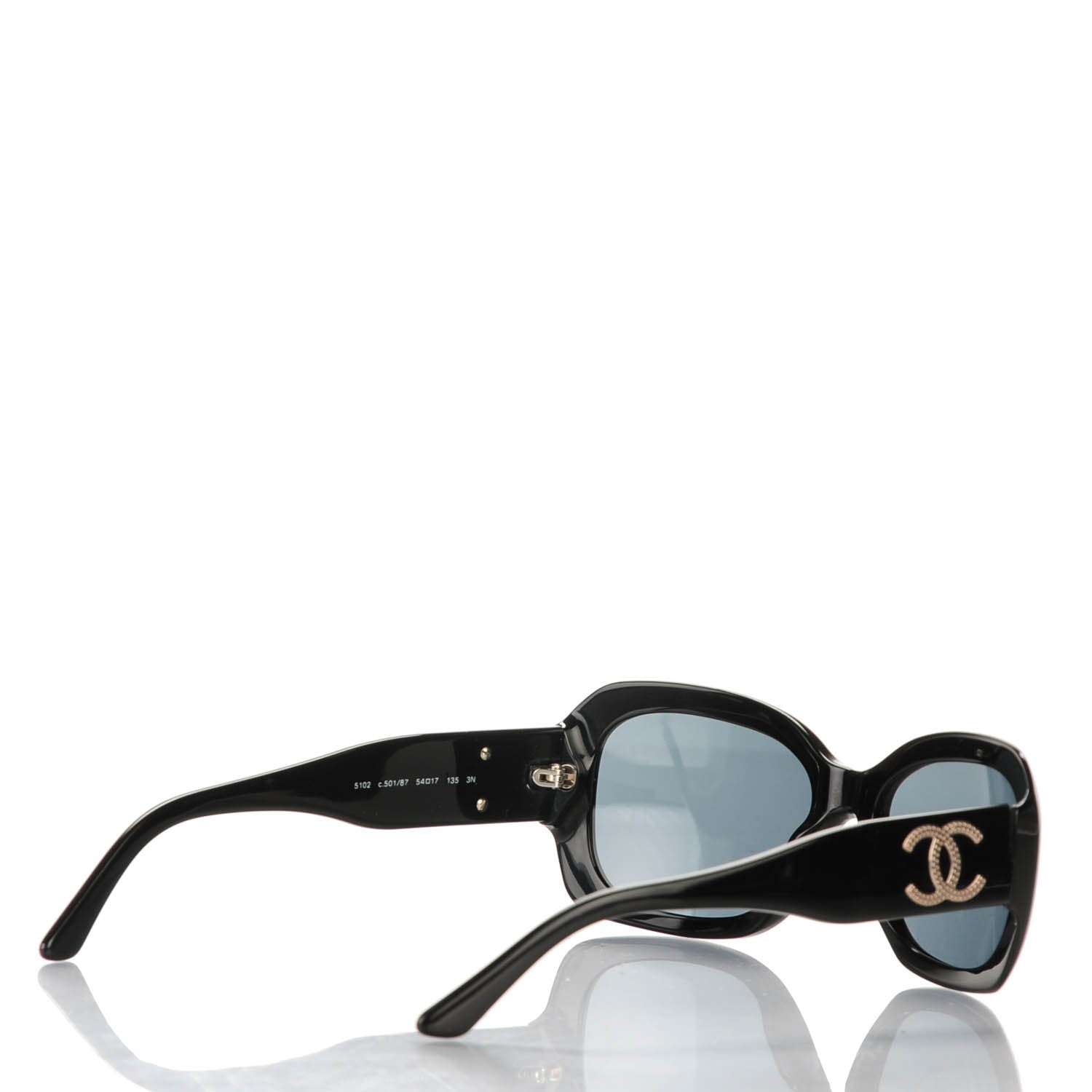 Chanel CC Sunglasses 5102 Black 3 of 6