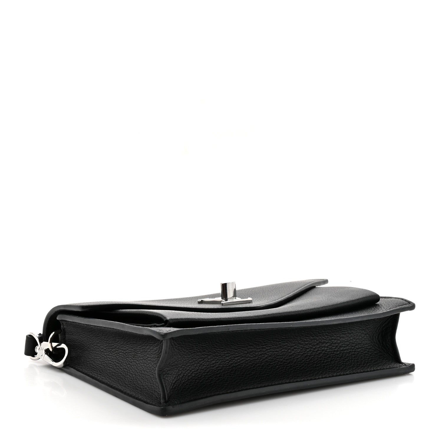 Louis Vuitton Soft Calfskin My Lockme Chain Pochette Black 4 of 9