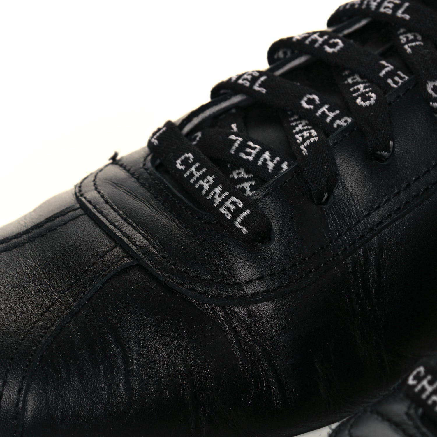 Chanel Calfskin Mens Sneakers 44 Black 9 of 11