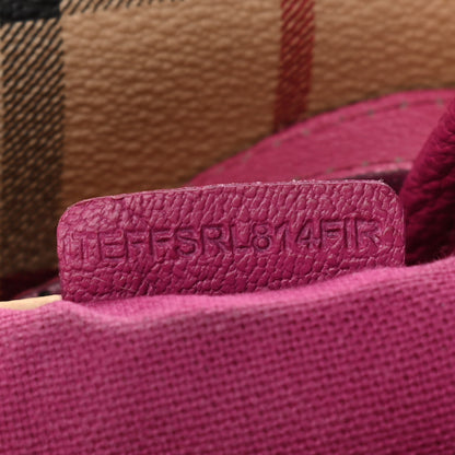 Burberry Haymarket Check Medium Canterbury Tote Bright Rhubarb Pink 7 of 14