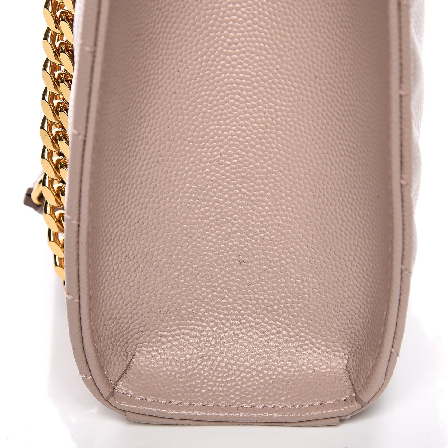 Grain De Poudre Matelasse Chevron Large Monogram Satchel Rose Antic