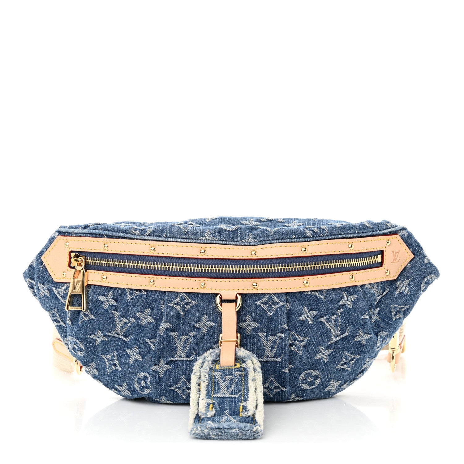 Louis Vuitton Monogram Denim High Rise Bumbag Blue 1 of 9