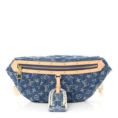Louis Vuitton Monogram Denim High Rise Bumbag Blue 1 of 9