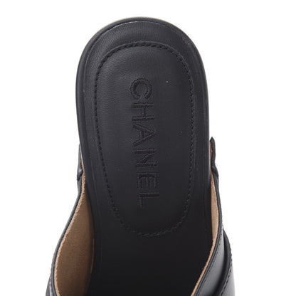 Chanel Calfskin CC Turn Lock Clogs 37 Black 6 of 10