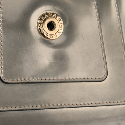 Bulgari Metallic Calfskin Small Serpenti Forever Snake Strap Crossbody Bag Silver 12 of 15