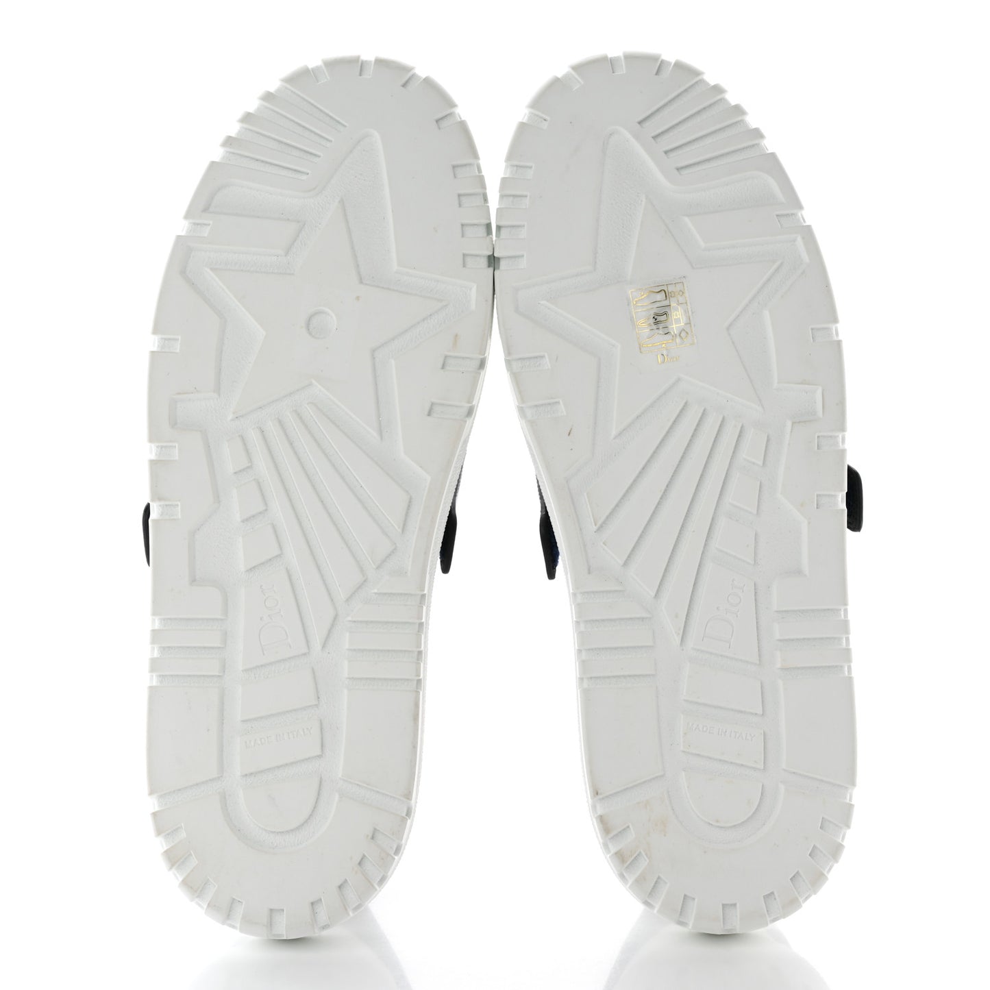 Calfskin Bi-Color Dior-ID Platform Sneakers 40 White Deep Blue