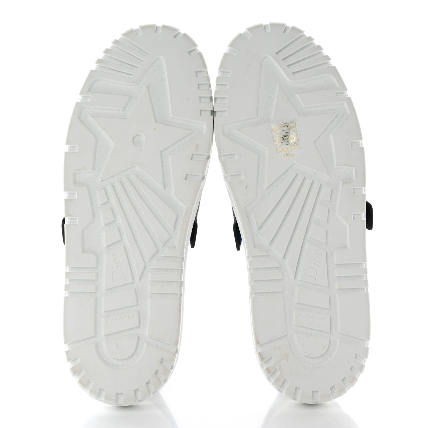 Christian Dior Calfskin Bi-Color Dior-ID Platform Sneakers 40 White Deep Blue 6 of 18