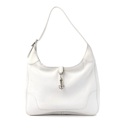 Hermes Taurillon Clemence Sac Trim II 35 White 1 of 15