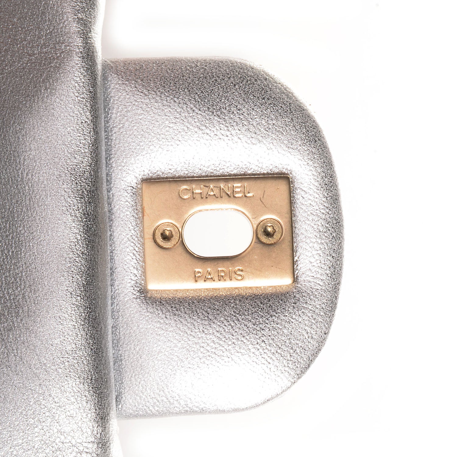 Chanel Metallic Lambskin Quilted Mini Square Flap Silver 8 of 8