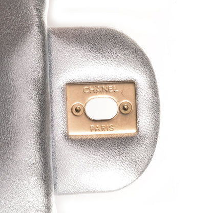 Chanel Metallic Lambskin Quilted Mini Square Flap Silver 8 of 8