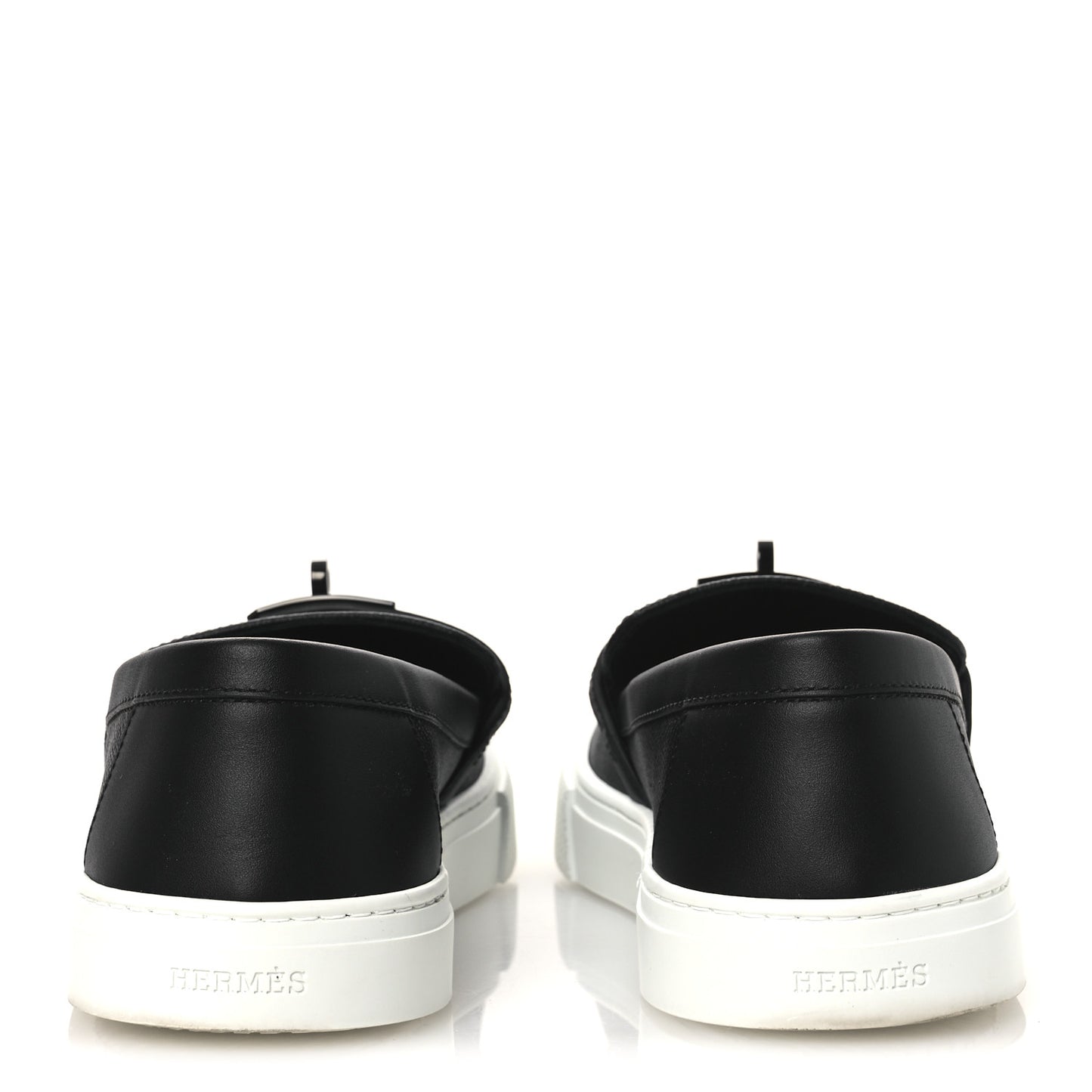 Calfskin Game Slip On Sneakers 39.5 Black