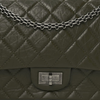 Chanel Aged Calfskin Quilted 2.55 Reissue 227 Flap Dark Green 8 of 11
